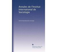 Annales de l'Institut International de Sociologie