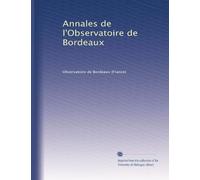 Annales de l'Observatoire de Bordeaux