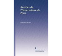 Annales de l'Observatoire de Paris: Volume 27