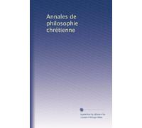 Annales de philosophie chrétienne: Volume 26
