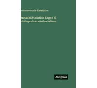 Annali di Statistica: Saggio di bibliografia statistica italiana