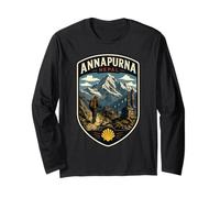 Annapurna Nepal Viaje Familiar Trekking Himalaya Vacaciones Manga Larga