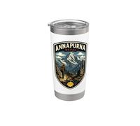 Annapurna Nepal Viaje Familiar Trekking Himalaya Vacaciones Vaso térmico de acero inoxidable de doble pared