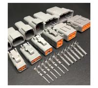 ANNBCDL 1-5 juegos de conector Deutsch Dtm04-2p enchufe impermeable sellado compatible automóvil 3p4p6p8p12p arnés de camión funda Dtm06-2s(Color:4p,Size:1sets)