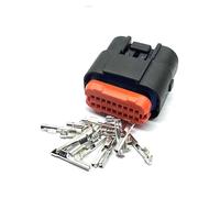 ANNBCDL 1 juego de conector de ECU de 18/26/34 pines, conector de cable hembra sellado/cabezal de pines de ECU automático, ángulo recto JAE MX23A34SF1 MX23A34NF1(18 Pin,FEMALE INSERT_1 SET_18P)