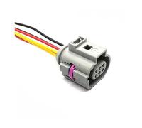 ANNBCDL 1 juego de conector de válvula EGR hembra de 6 pines 1J0973713G, arnés de cables impermeable 42121200(Dark Grey,1 Set)