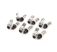 ANNBCDL 1 juego GX12 tipo tope 2/3/4/5/6/7 Pin toma y enchufe de aviación eléctrica 12MM conector panel Circular macho hembra alimentación acoplamiento(GX12-2 Butt type)