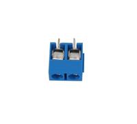 ANNBCDL 10/20/50 unids/lote KF301-5.0-2P KF301-3P paso de KF301-4P 5,0mm Pin recto 2P 3P 4P tornillo conector bloque terminales PCB azul verde(2P Blue,50PCS)