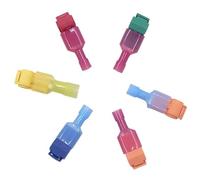 ANNBCDL 10/50 Uds Terminal de Cable conector eléctrico rápido t-tap abrazaderas impermeables bloques bloqueo empalme(T3,200pcs-(100sets))
