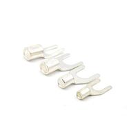 ANNBCDL 10 Uds UT 16/25-6/8/10 conector de Terminal tipo U eléctrico horquilla prensado cobre rojo estañado 10-3 AWG(UT25-8)