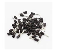 ANNBCDL 100 Uds casquillos aislados Terminal de engarce conector cable extremo E0508 E7508 E1008 E1508 E2508 eléctrico(Bruin,1.0mm2)