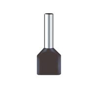 ANNBCDL 100 Uds. Terminal de engarzado extremo cable virolas aisladas cobre rojo/Conector Cable conector eléctrico TE7508(Black,TE6014)