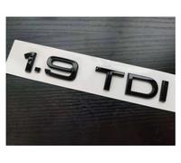 ANNBCDL 1X cromo negro brillante ABS 1,9 TDI .9TDI coche cuerpo trasero tronco emblema insignia pegatina for A4 A6 A7 A8 S3 S4 S5 S6 Q3 Q5 Accesorios(Glossy black)