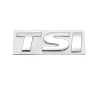 ANNBCDL 3D Metal TSI letra emblema del maletero trasero insignia pegatinas calcomanía estilo de coche(Silver,80x25mm)