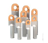 ANNBCDL 4 Uds DTL Terminal de aluminio y cobre conector Cable terminales engarzado DTL-10/16/25/35/50/70/95/120/125/185/240/300/400mm2(DTL-16)