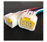ANNBCDL 5 Juegos de Cable automóvil 2,3mm conector impermeable 2p3p4p-16p adaptador arnés bicicleta eléctrica enchufe sellado longitud del cableado 15cm(6p strip line,5sets)