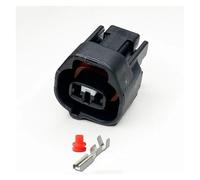 ANNBCDL 5 Juegos de enchufes del Sensor temperatura agua 2 orificios con terminales interruptor presión aire acondicionado coche conector macho hembra 2mm(2P female-E,1 Set)