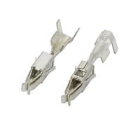 ANNBCDL 50 Uds 2,8/3,5mm latón estañado conector de arnés de cables de coche eléctrico enchufe de Terminal de cableado DJ623-E3.5AB/DJ615B-2.8 * 0.8A 2-964300-1 (Color : DJ623-E3.5AB)