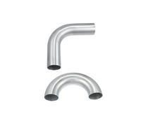 ANNBCDL Codo de curvatura universal UXCELL 90 a 180 grados, 25 mm a 127 diámetro exterior, tubo admisión aire/intercooler, longitud pata 100, aleación aluminio 6061(127mm 90 Degree)