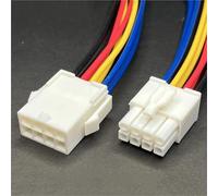 ANNBCDL Conector automotriz de 4,14mm, 1/2/3/4/6/9/12/Pin con longitud, enchufe cable eléctrico, Kits terminales macho y hembra for motocicleta coche(8P Line,1 Set)