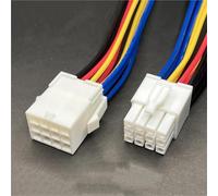 ANNBCDL Conector automotriz de 4,14mm, 1/2/3/4/6/9/12/Pin con longitud, enchufe cable eléctrico, Kits terminales macho y hembra for motocicleta coche(12P Line row3,5 Sets)