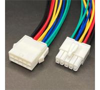 ANNBCDL Conector automotriz de 4,14mm, 1/2/3/4/6/9/12/Pin con longitud, enchufe cable eléctrico, Kits terminales macho y hembra for motocicleta coche(10P Line,1 Set)