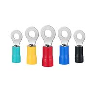 ANNBCDL Conector de Cable Terminal RV, eléctrico aislado, prensado anillo RV1.25/2/5.5 22-10AWG 0,5-6 mm2(RV2-4,50PCS)