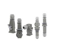 ANNBCDL Conector de carga pesada HDC HA 4 5 6 8 pines Conector de servicio pesado 10A Enchufe de aviación rectangular Enchufe macho resistente al agua/trabajo pesado (4 core-03)