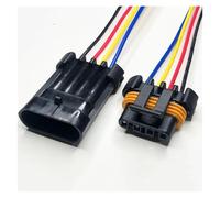 ANNBCDL Conector del sensor de temperatura agua for sedán, 2/3/4/6/8 pines, conector arnés cableado, acelerador, enchufe impermeable, longitud cable 15cm(4p strip line-A,5sets)