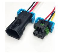 ANNBCDL Conector del sensor de temperatura agua for sedán, 2/3/4/6/8 pines, conector arnés cableado, acelerador, enchufe impermeable, longitud cable 15cm(4p strip line-C,1sets)