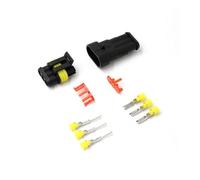 ANNBCDL Conector impermeable de 1/2/3/4/5/6 pines, Terminal cable automotriz, sello marino compatible coche, Conectores eléctricos, arnés compatible camión, 300V, 12A(3 Pin)
