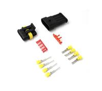 ANNBCDL Conector impermeable de 1/2/3/4/5/6 pines, Terminal cable automotriz, sello marino compatible coche, Conectores eléctricos, arnés compatible camión, 300V, 12A(4 Pin)