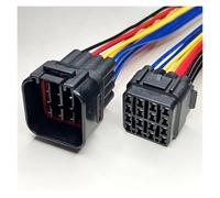 ANNBCDL Dj7031f-2.2 Enchufe for automóvil Arnés de cables for motocicleta 3 y 4 pines Conector impermeable sellado Longitud del cable 15 cm(16p line,1sets)