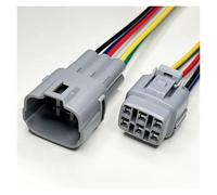 ANNBCDL Dj7031f-2.2 Enchufe for automóvil Arnés de cables for motocicleta 3 y 4 pines Conector impermeable sellado Longitud del cable 15 cm(6p line,1sets)