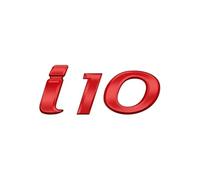 ANNBCDL Emblema de coche, logotipo Metal 3D, calcomanías for el cuerpo, pegatina trasera for maletero, insignia letra I10 I20 I30 I40 N LINE, accesorios estilo(I10 red)