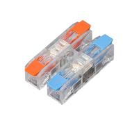 ANNBCDL Terminal de cableado tipo prensa rápida acoplamiento eléctrico fijación tornillo 2-12 pines conector cable compacto bloque terminales empuje(DF-3012-2 color,5Pcs)
