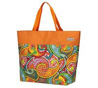 Anndora XXL Shopper - Bolsa de playa, para la compra, de hombro, Color naranja. (Naranja) - TW-8220-251