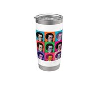 Anne Boleyn Pop Art Versión 1 Vaso térmico de acero inoxidable de doble pared