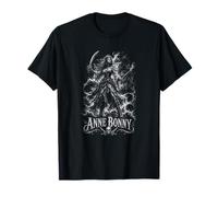 Anne Bonny Pirata Mujer Reina Cráneo Barco Ley Camiseta