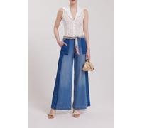 Anne Fontaine Yelena White Talla: 42 | Pantalones Outlet | Mujer | Blanco