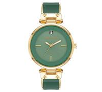 Anne Klein AK/1414 - Reloj de pulsera con esfera de diamante genuino para mujer, Verde/dorado, japonés