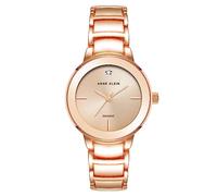 Anne Klein AK/4188 - Reloj de pulsera con esfera de diamante genuino para mujer, oro rosa, japonés