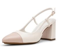 Anne Klein Brooklyn - Tacones puntiagudos para mujer, Crema/Blanco, 40 EU