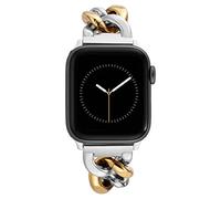 Anne Klein Correa de repuesto para Apple Watch, segura y ajustable, se adapta a la mayoría de las muñecas, Dos colores., 42mm (Series 1-3), 44/45/46/49mm (Ultra & Ultra 2), WK/1016GPTT424445