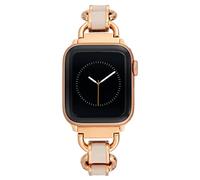 Anne Klein Moderna correa de malla de repuesto para Apple iWatch, segura, ajustable, se adapta a la mayoría de muñecas, Rosa rubor/oro rosa, 38/40/41mm