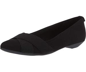 Anne Klein Mujeres Zapato de Piso, Black/Black, Talla 7.5