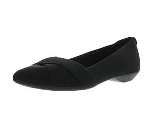Anne Klein Mujeres Zapato de Piso, Black/Black, Talla 8.5