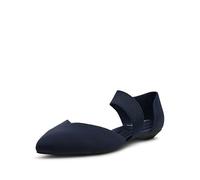 Anne Klein Oksanna - Zapatos planos tipo ballet para mujer, Azul marino (Navy Stretch), 37.5 EU
