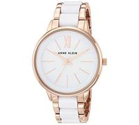 Anne Klein Reloj de Pulsera de Resina para Mujer, Blanco