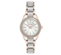 Anne Klein Reloj de pulsera de resina para mujer, Oro rosa/Gris topo, AK/3212TPRG